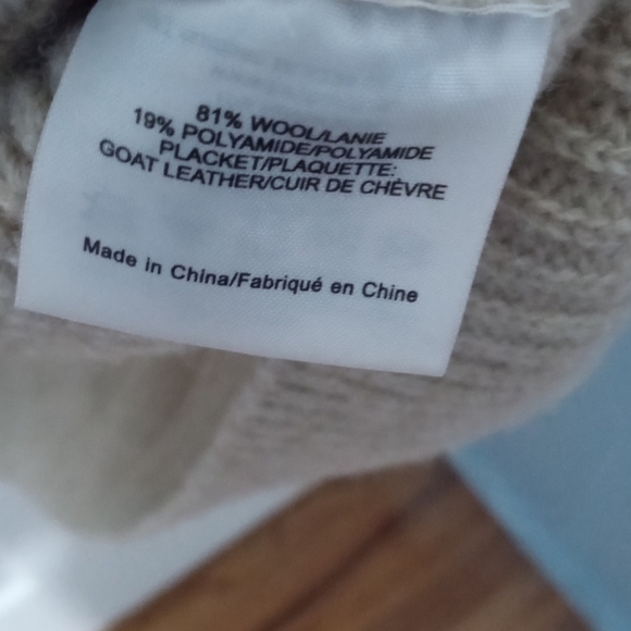 Tory Burch Tan Gold Cozy Cardigan Sweater - Picture 6 of 9